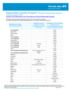 Información sobre el Programa Responsible Quantity