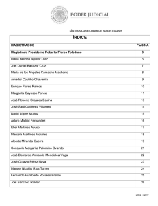 síntesis curricular de magistrados - Tribunal Superior de Justicia del
