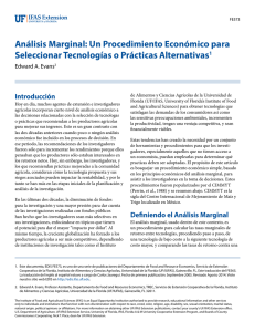 Análisis Marginal: Un Procedimiento Económico para