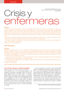 Martínez Riera JR. Crisis y enfermeras. Rev ROL Enf 2012