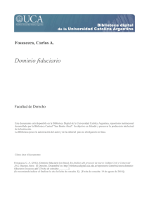 Dominio fiduciario - Biblioteca Digital