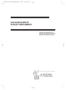 EVALUACIÓN DE IMPACTO EN SALUD Y MEDIO AMBIENTE