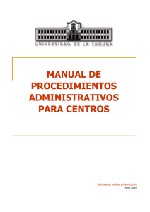 manual de procedimientos administrativos para centros