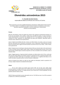 Efemérides astronómicas 2015.