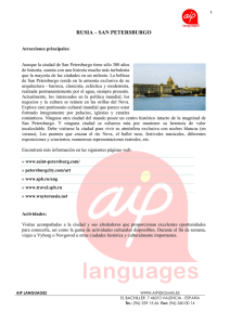 san petersburgo - AIP Academia de Idiomas en Valencia