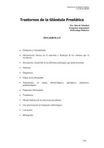 Trastornos de la Glándula Prostática