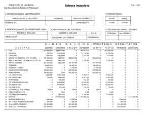 Balance Impositivo - Software Estudio Contable