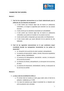 EXAMEN PRE TEST ESPAÑOL Modulo I. 1. Cuál de las siguientes