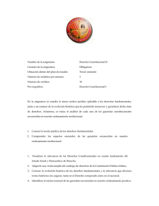 PROGRAMA DE DERECHO CONSTITUCIONAL II A
