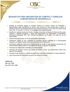 Inscripción Comités y Cocodes - Contraloría General de Cuentas