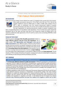 TTIP: Public procurement - European Parliament