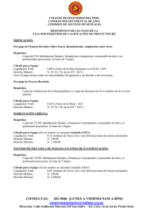 requisitos para tramites - Consejo Departamental de Lima