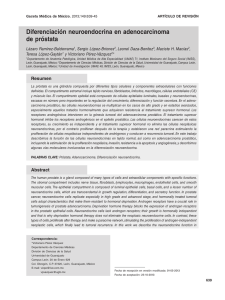 Diferenciación neuroendocrina en adenocarcinoma de próstata