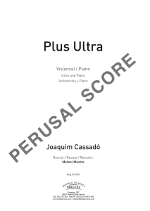 Joaquim Cassadó, Plus Ultra, cello_piano