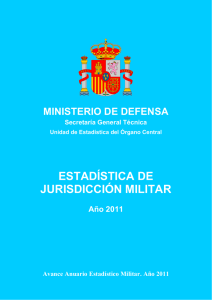 estadística de jurisdicción militar - Cultura de Defensa