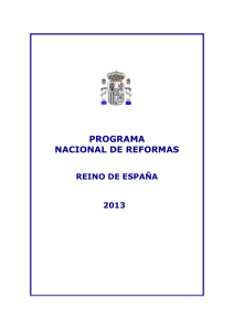 Programa Nacional de Reformas de España 2013