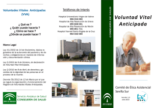 Voluntad Vital Anticipada - Hospital Universitario de Valme