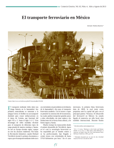 El transporte ferroviario en México