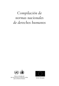 Compilación de normas nacionales de derechos humanos