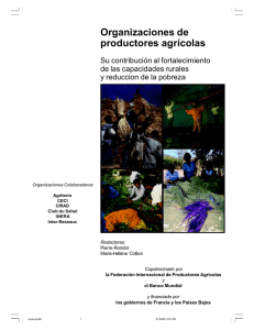 Organizaciones de productores agrícolas