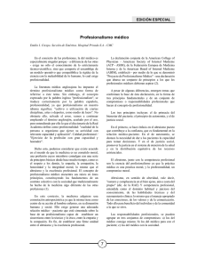 7 Profesionalismo médico - Revista EXPERIENCIA MÉDICA