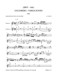 GOLDBERG - VARIACIONES (BWV
