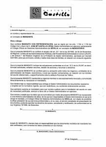 D. con DNl y domicilio legal en calle en nombre y representación de