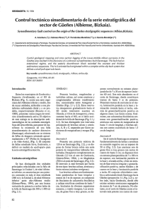 Control tectónico sínsedimentario de la serie estratigráfica del