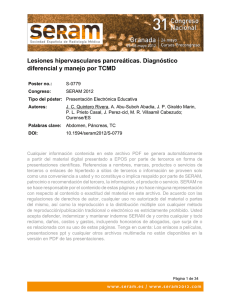 Lesiones hipervasculares pancreáticas. Diagnóstico diferencial y