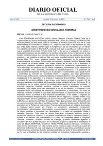 Publicación Extracto Constitución Enersis Chile