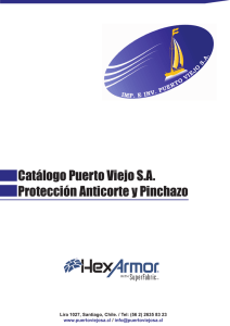 Catálogo Puerto Viejo S.A. Protección Anticorte y Pinchazo