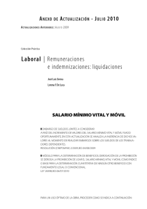 Laboral | Remuneraciones e indemnizaciones: liquidaciones