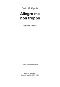 Allegro ma non troppo -Carlo M. Cipolla
