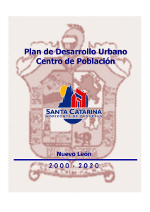 Plan de Desarrollo Urbano Centro de Población de Santa Catarina