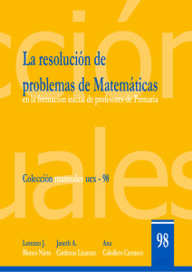 98 La resolución de problemas de Matemáticas
