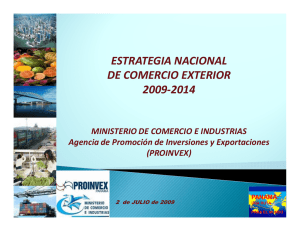 ESTRATEGIA NACIONAL DE COMERCIO EXTERIOR 2009-2014
