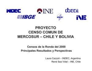 Proyecto Censo Común Mercosur