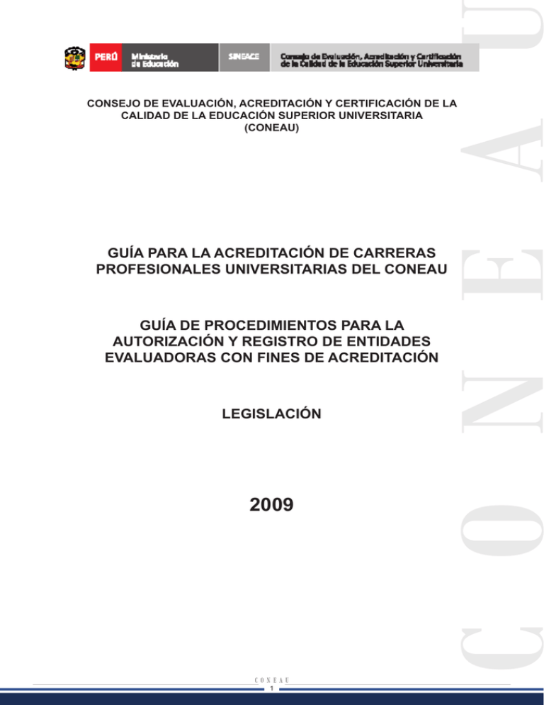 guía para la acreditación de carreras profesionales universitarias