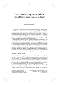 The leader Programme and the Rise of Rural Development in Spain
