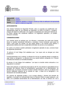 MINISTERIO DEL INTERIOR Informe UCSP 2015/043
