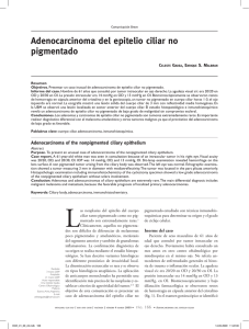 Adenocarcinoma del epitelio ciliar no pigmentado