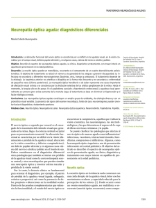 Neuropatía óptica aguda: diagnósticos