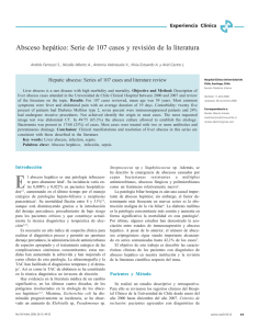 Absceso hepático: Serie de 107 casos y revisión de la literatura
