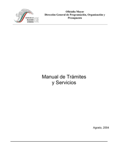 Manual de Trámites y Servicios - Secretaría de Relaciones Exteriores