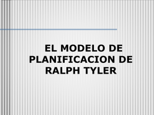 EL MODELO DE PLANIFICACION DE RALPH TYLER