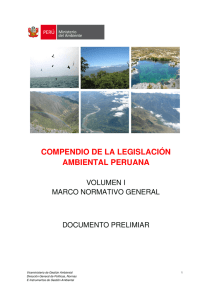 compendio de la legislación ambiental peruana - Inicio