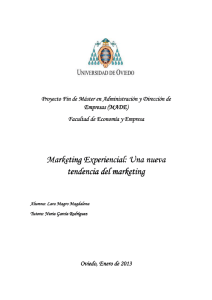 Marketing experiencial. Proyecto FINAL