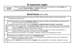 El empirismo inglés David Hume (1711