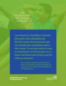 Las America`s Healthiest Schools - Alliance for a Healthier Generation