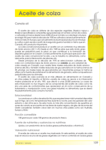 Aceite de colza - FEN. Fundación Española de la Nutrición